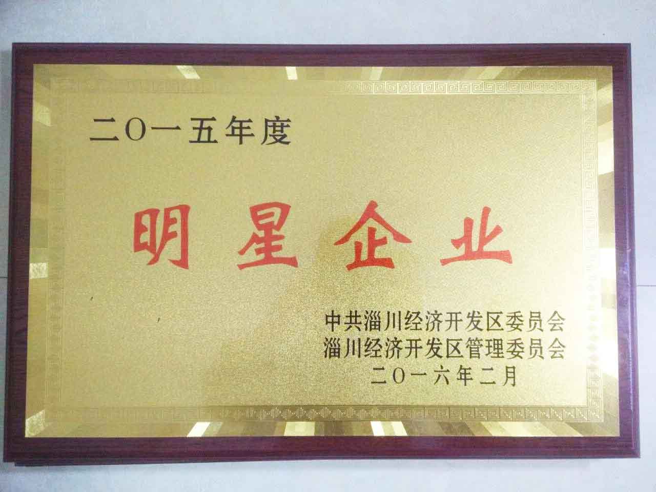 2015年度開(kāi)發(fā)區(qū)明星企業(yè)